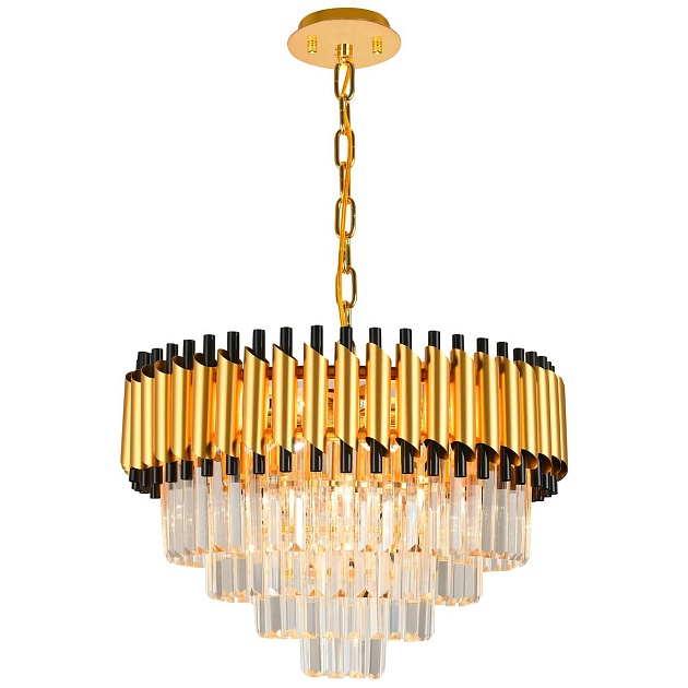 Подвесная люстра Natali Kovaltseva Darian 76017/10C Gold Фото № 