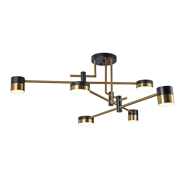 Потолочная светодиодная люстра Gerhort G51243/6BK+AB Фото № 