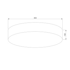 Потолочный светильник TK Lighting 2443 Rondo White 1