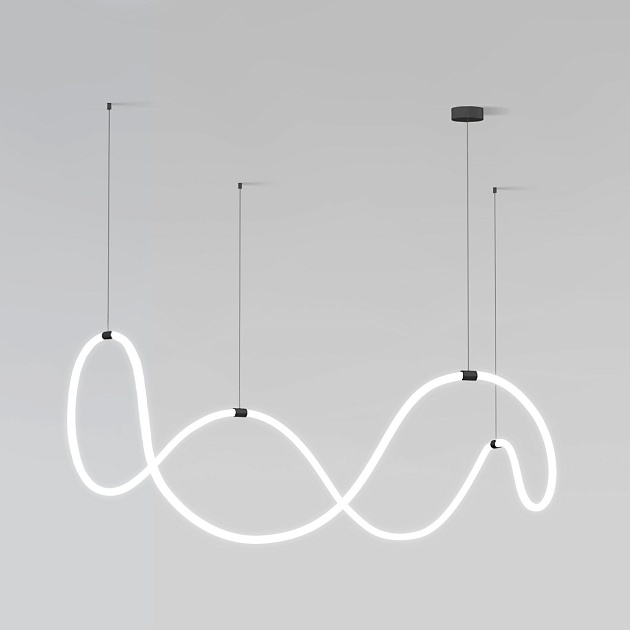 Подвесной светодиодный светильник Eurosvet 90288/1 черный изображение Подвесной светодиодный светильник Eurosvet 90288/1 черный Фото №