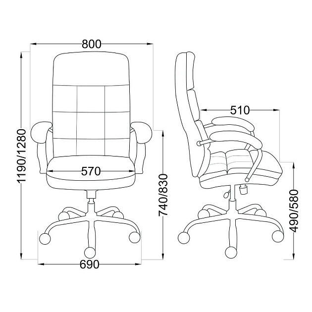 Кресло руководителя AksHome August темно-коричневый, экокожа 86349 изображение 2 Кресло руководителя AksHome August темно-коричневый, экокожа 86349 Фото № 2