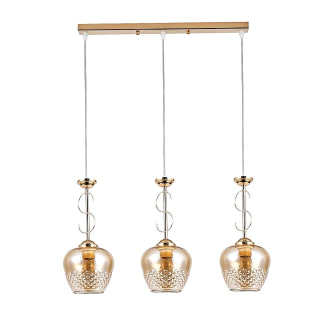 Подвесной светильник ЭкономСвет 30105/3GD AMB изображение Подвесной светильник ЭкономСвет 30105/3GD AMB Фото №