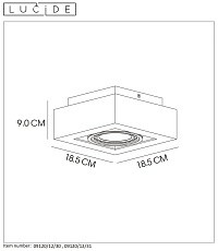 Потолочный светильник Lucide Zefix 09120/12/30 2