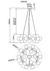 Подвесная люстра Garda Decor Шары 91GH-025 1