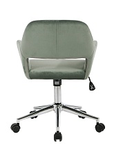 Поворотное кресло Stool Group Ross велюр оливковый ROSS CHROME VELVET CACTUS 3