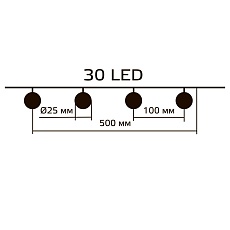 Гирлянда на солнечных батареях Gauss Solar Шары GS031 2