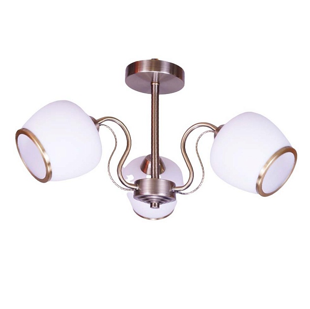 Потолочная люстра ЭкономСвет 12133/3AB WT Фото № 