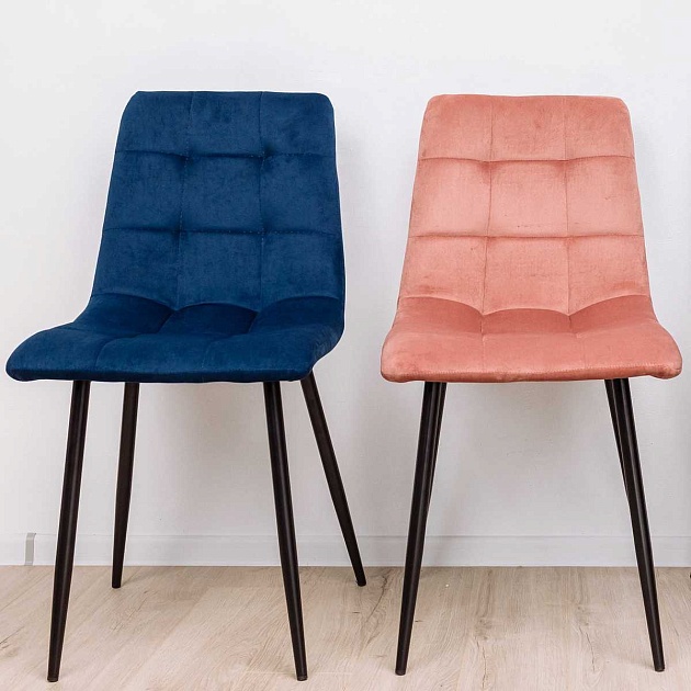 Кухонный стул AksHome Dallas синий, велюр 68749 изображение 3 Кухонный стул AksHome Dallas синий, велюр 68749 Фото № 3