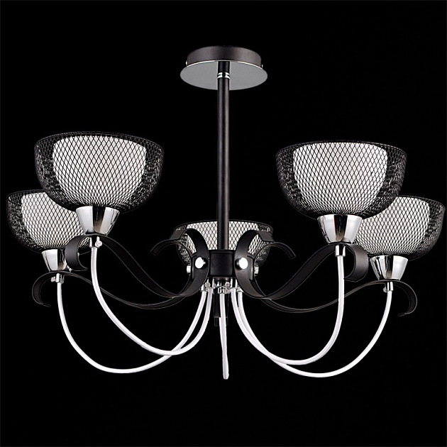 Подвесная люстра Illumico IL8724-5CSQ-79 CR BK изображение Подвесная люстра Illumico IL8724-5CSQ-79 CR BK Фото №