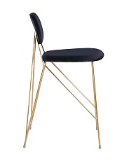 Полубарный стул Stool Group Элис вельвет темно-синий FDC8001 MIDNIGHT BLUE FUT-78 3