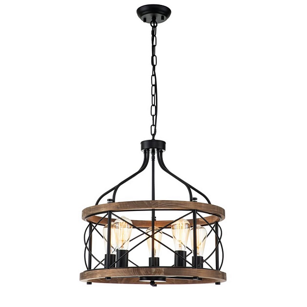 Подвесная люстра Indigo Camino 10017/5P Black V000206 изображение Подвесная люстра Indigo Camino 10017/5P Black V000206 Фото №