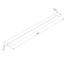 Мебельный светодиодный светильник Elektrostandard Kit Led Stick LTB75 12W 4000K a053403 1