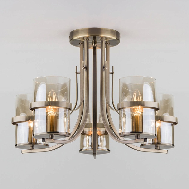 Потолочная люстра Eurosvet 60085/5 античная бронза Фото № 