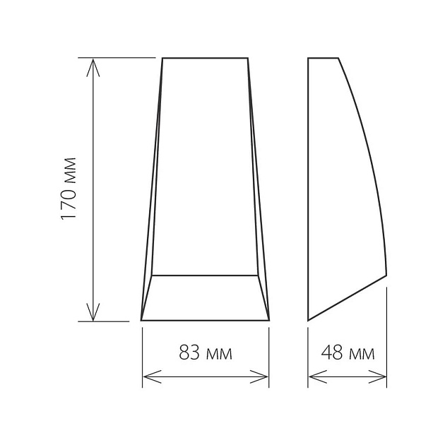 Уличный настенный светильник Elektrostandard 1016 Techno a032763 Фото № 3