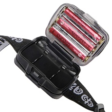 Налобный светодиодный фонарь ФАZA от батареек 120 лм 58х43 H5-L2W-gy 2