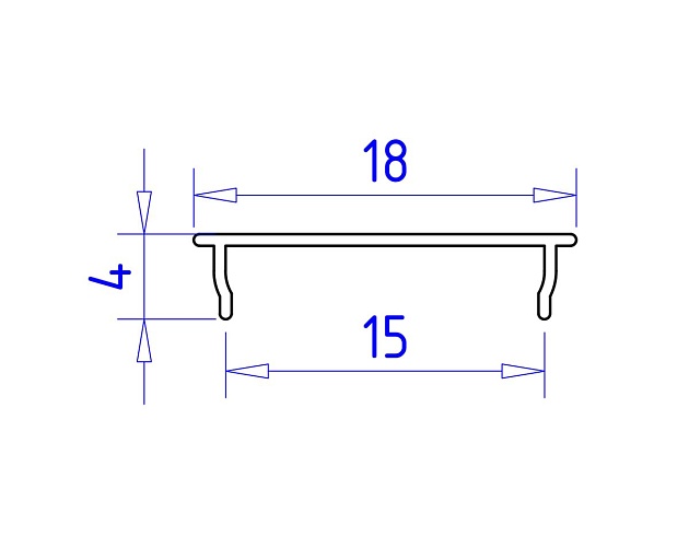 Профиль с рассеивателем Ambrella Illumination GP1600BK/BK Фото № 2