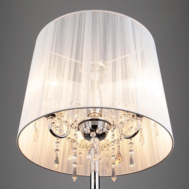 Торшер Eurosvet 2045/3F хром/белый изображение 3 Торшер Eurosvet 2045/3F хром/белый Фото № 3