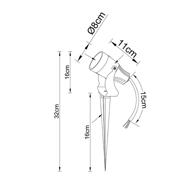 Ландшафтный светодиодный светильник Arte Lamp Elsie A4715IN-1BK изображение 2 Ландшафтный светодиодный светильник Arte Lamp Elsie A4715IN-1BK Фото № 2