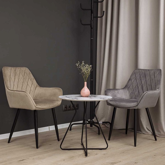 Кресло AksHome Pablo светло-серый, велюр 72328 изображение 9 Кресло AksHome Pablo светло-серый, велюр 72328 Фото № 9