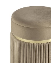 Пуф Stool Group Миранда с ящиком велюр бежевый 19B352VA-8167-7 3