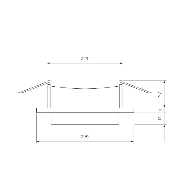 Встраиваемый светильник Elektrostandard 114 MR16 белый/черный a053344 Фото № 3