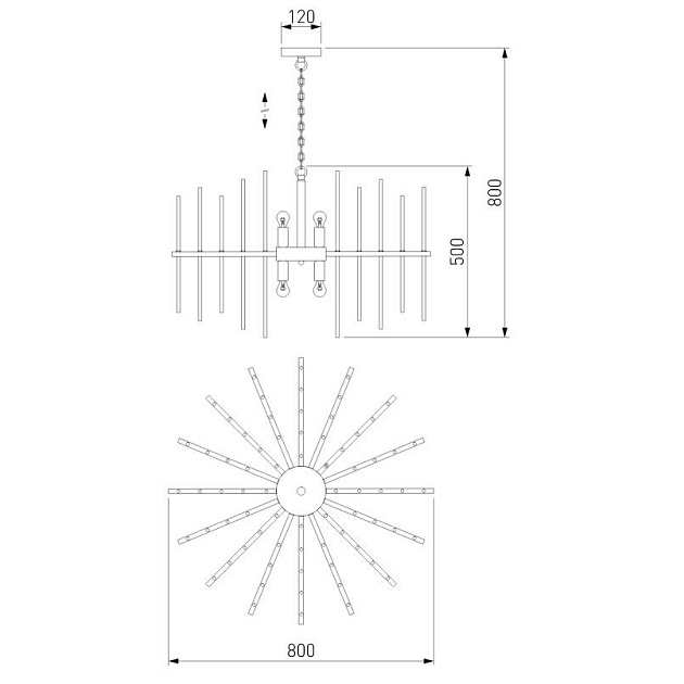 Подвесная люстра Bogates Allure 356/8 Smart Фото № 4