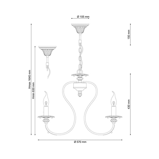 Подвесная люстра Lucia Tucci Salerno 138.5 Фото № 2