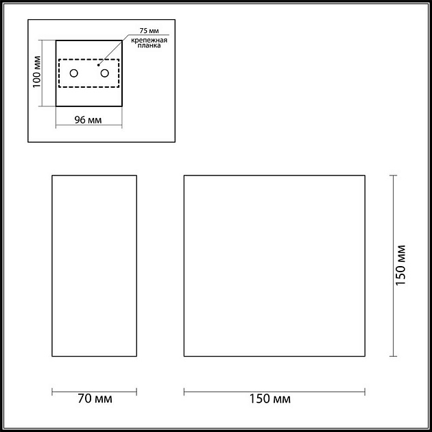 Настенный светильник Odeon Light Hightech Gips 3883/1W Фото № 4