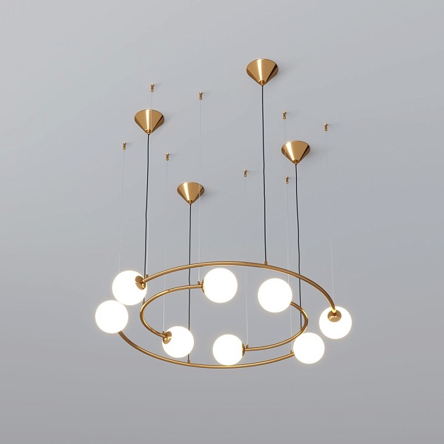 Подвесная люстра Bogates Brook 359/8 латунь изображение Подвесная люстра Bogates Brook 359/8 латунь Фото №