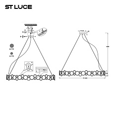 Подвесная люстра ST Luce Swatch SL6133.303.16 1
