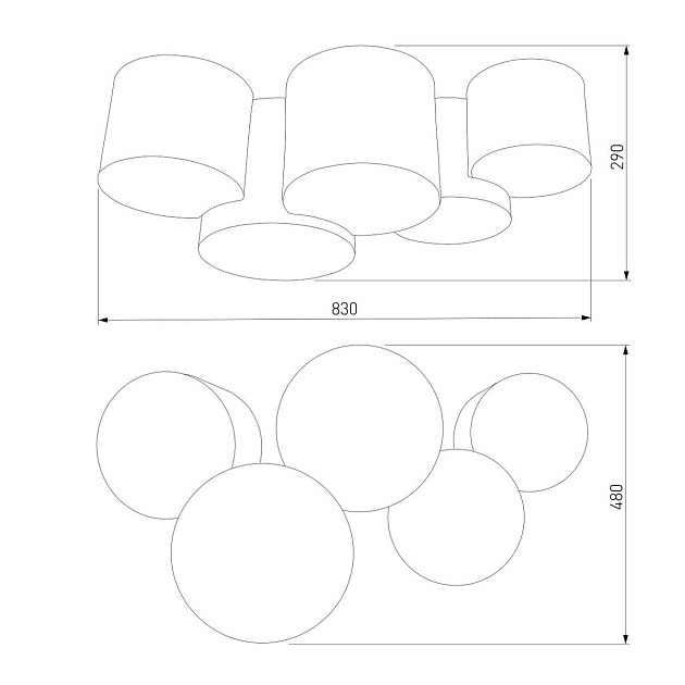 Потолочный светильник TK Lighting 3447 Mona Black/Gold изображение 3 Потолочный светильник TK Lighting 3447 Mona Black/Gold Фото № 3