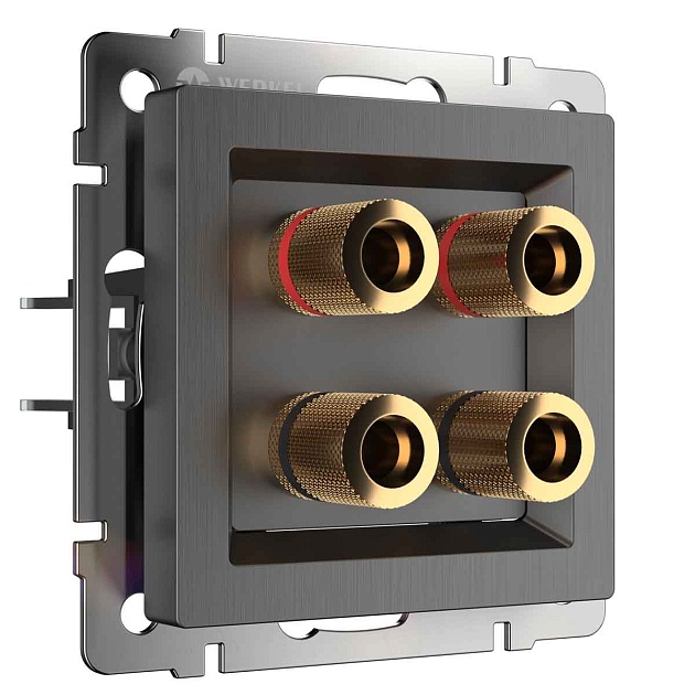 Акустическая розетка Werkel (графит рифленый) W1185004 4690389158698 изображение Акустическая розетка Werkel (графит рифленый) W1185004 4690389158698 Фото №