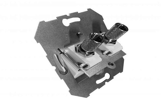 ТВ-розетка двойная оконечная Liregus Epsilon шампань 28-3145 Фото № 3