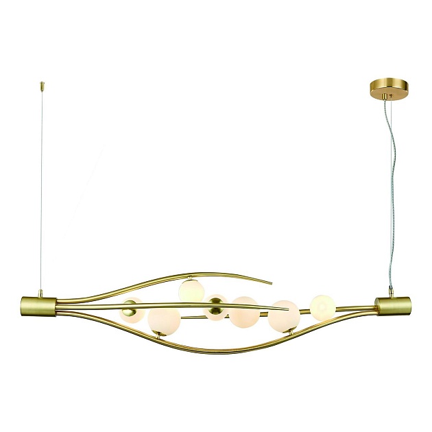 Подвесная люстра Indigo Flusso 11025/7P Gold V000231 изображение Подвесная люстра Indigo Flusso 11025/7P Gold V000231 Фото №