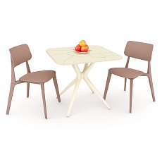 Обеденная группа Sheffilton SHT-DS118 бежевый/капучино 5466191701