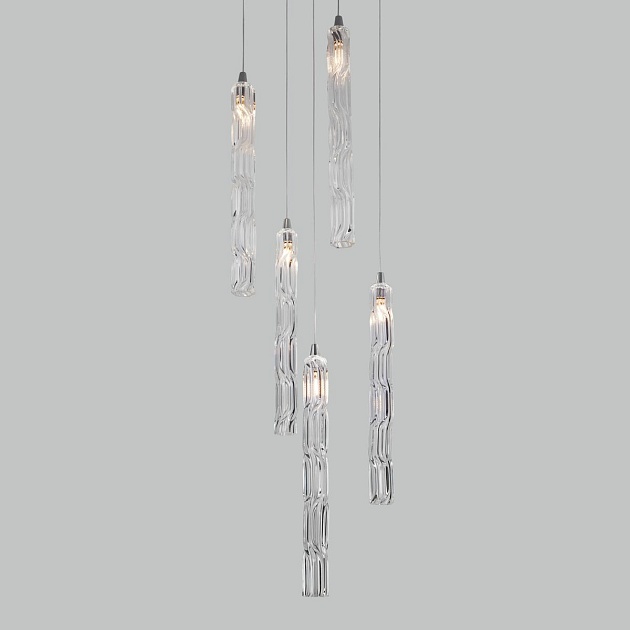 Подвесная люстра Eurosvet Lynn 50381/5 хром Фото № 4