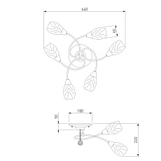 Подвесная люстра Eurosvet 2275/6 хром 1