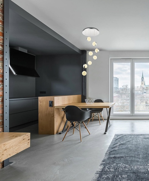 Подвесная светодиодная люстра Globo Tobias 56007-8H изображение 2 Подвесная светодиодная люстра Globo Tobias 56007-8H Фото № 2