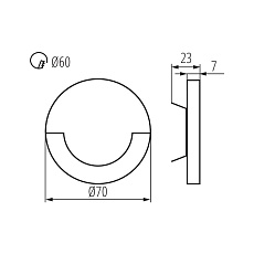 Подсветка для лестницы Kanlux SOLA LED P68 CW CZ 27080 4