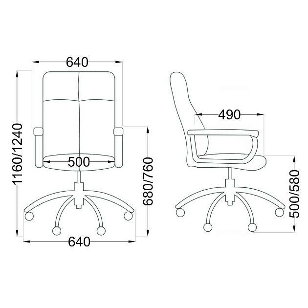 Кресло руководителя AksHome Marsel чёрный бриллиант, экокожа 79705 Фото № 2