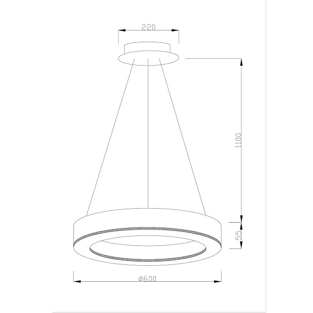 Подвесной светодиодный светильник Moderli Viso V1771-PL Фото № 2