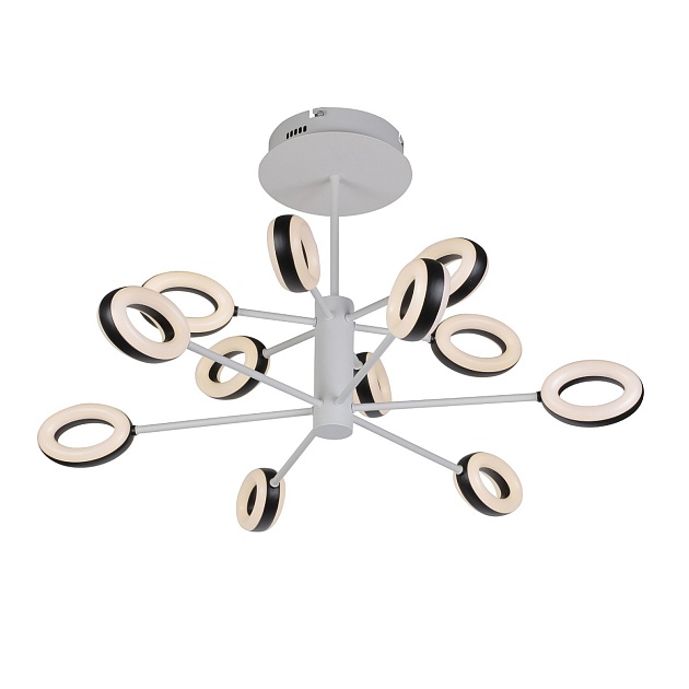 Подвесная светодиодная люстра Gerhort G61314/12WT BK изображение 2 Подвесная светодиодная люстра Gerhort G61314/12WT BK Фото № 2