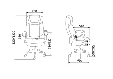 Кресло руководителя AksHome Octavian черный, экокожа 86350 1