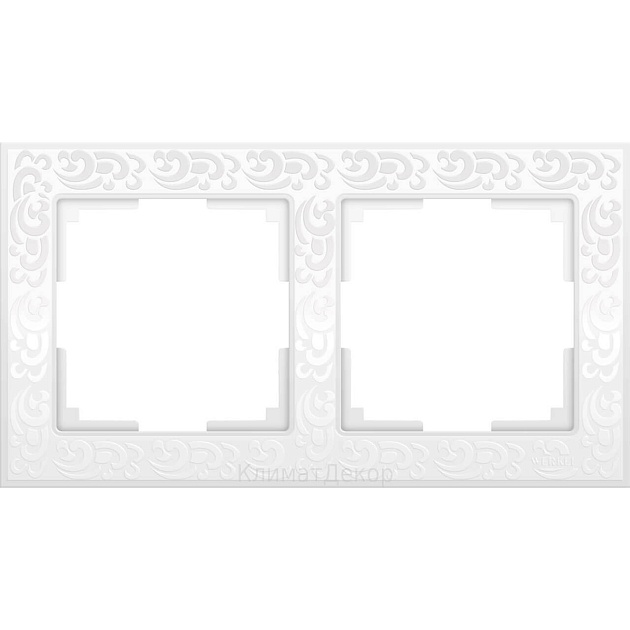 Рамка Werkel Flock на 2 поста слоновая кость WL05-Frame-02-ivory 4690389046919 Фото № 