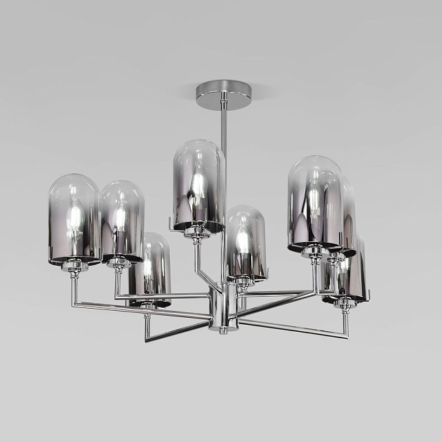 Подвесная люстра Eurosvet Pluto 60156/8 хром изображение Подвесная люстра Eurosvet Pluto 60156/8 хром Фото №