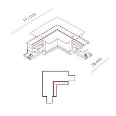 Коннектор L-образный правый Nowodvorski Ctls Power 8230 1