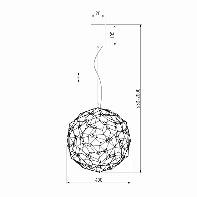 Подвесной светодиодный светильник Bogates Alioth 450/1 Фото № 2