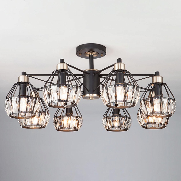 Потолочная люстра Eurosvet 70075/8 черный Фото № 