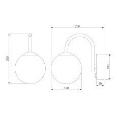 Бра Bogates Brook 359/1 латунь 1