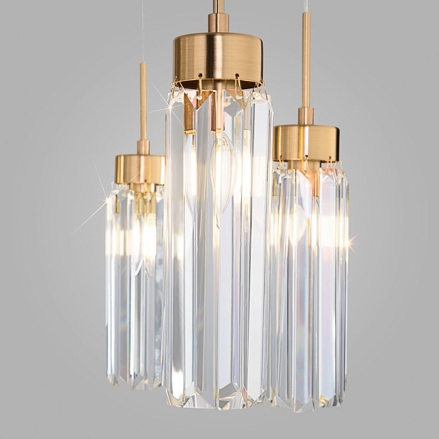 Подвесная люстра Eurosvet Gilian 60163/6 латунь изображение 3 Подвесная люстра Eurosvet Gilian 60163/6 латунь Фото № 3